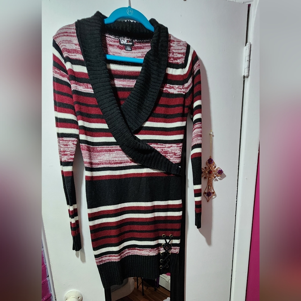 Striped Sweater Dress